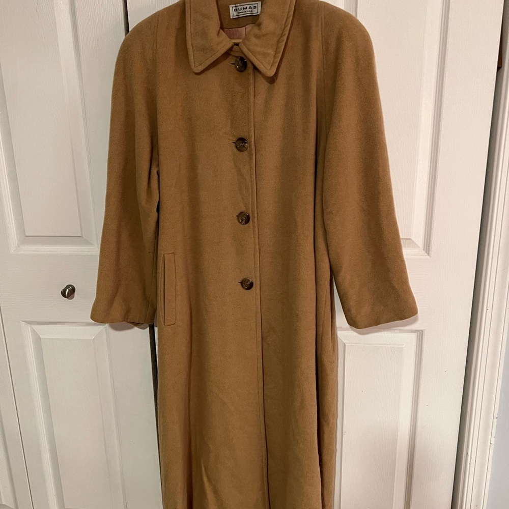 Vintage Dumas Full Length 100% Camel Coat